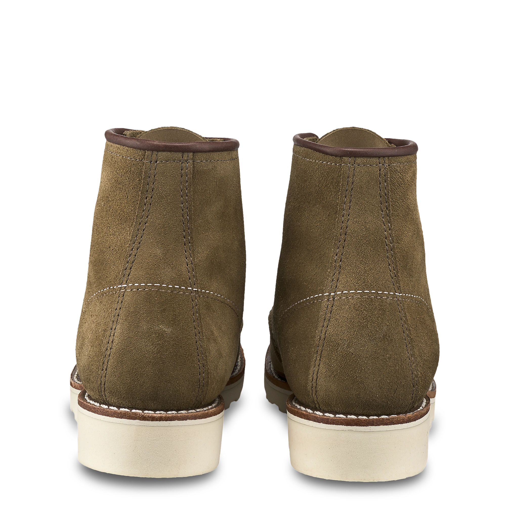 Olive Moc Toe Boots for Women Classic Rugged Style